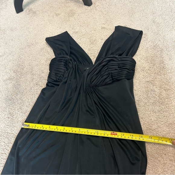 BCBGMAXAZRIA Black ruched pleated sleeveless dress size XXS - Picture 15 of 15